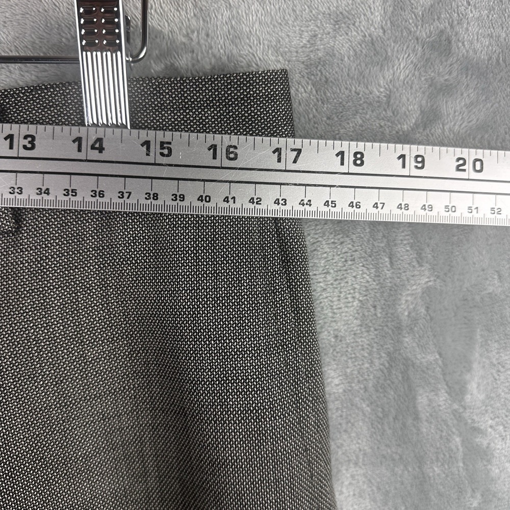 Santorelli Stuart Pants 35x31 Mid Grey 100% Pure Wool Dress Trousers - Picture 2 of 9
